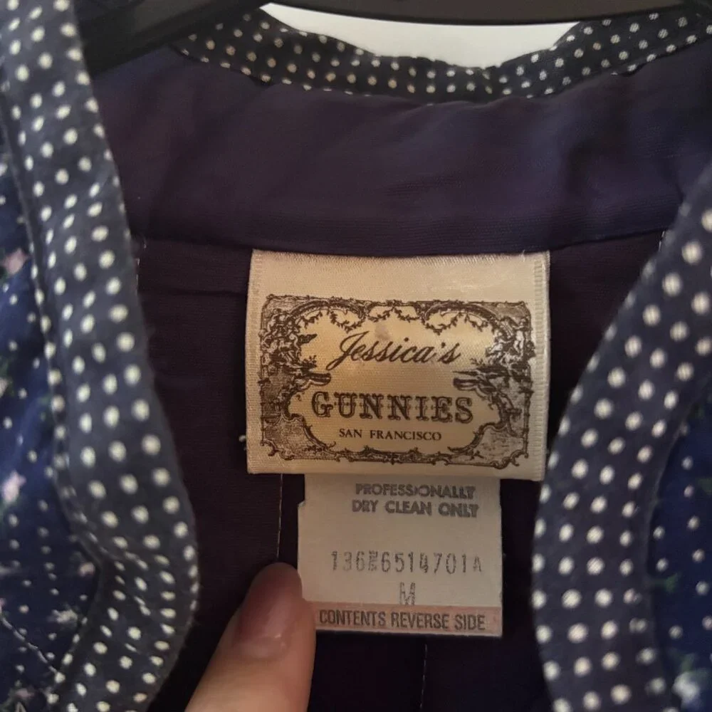 Vintage Quilted Jacket Gunne Sax Jessica McClintock Size Medium - Picture 2 of 5
